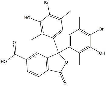 1,1-Bis(4-bromo-3-hydroxy-2,5-dimethylphenyl)-1,3-dihydro-3-oxoisobenzofuran-6-carboxylic acid Structure