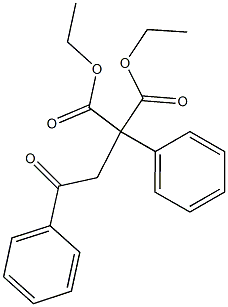 2-(Phenylcarbonylmethyl)-2-phenylmalonic acid diethyl ester Structure