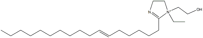 1-Ethyl-2-(6-heptadecenyl)-1-(2-hydroxyethyl)-2-imidazoline-1-ium 구조식 이미지