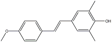 4-[(E)-2-(4-Methoxyphenyl)ethenyl]-2,6-dimethylphenol Structure