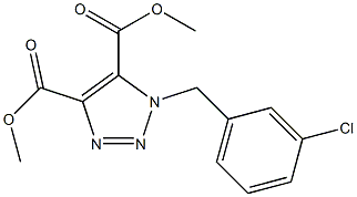 1-(3-Chlorobenzyl)-1H-1,2,3-triazole-4,5-dicarboxylic acid dimethyl ester Structure