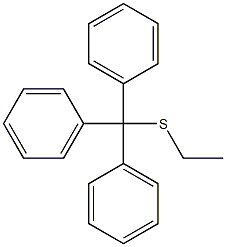 (Tritylthio)ethane Structure