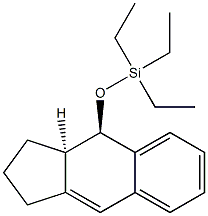 (3aR,4R)-4-(Triethylsilyloxy)-2,3,3a,4-tetrahydro-1H-benz[f]indene 구조식 이미지