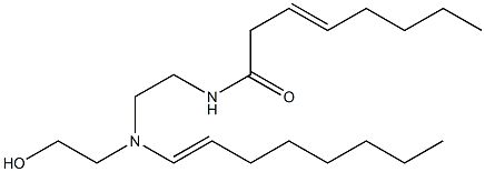 N-[2-[N-(2-Hydroxyethyl)-N-(1-octenyl)amino]ethyl]-3-octenamide Structure