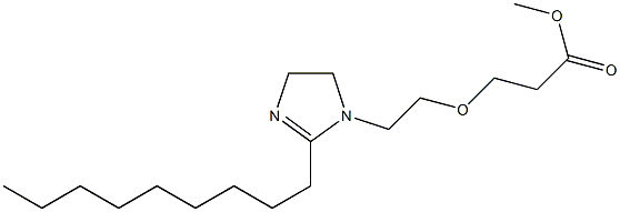 1-[2-(2-Methoxycarbonylethoxy)ethyl]-2-nonyl-2-imidazoline 구조식 이미지