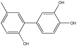 5'-Methyl-1,1'-biphenyl-2',3,4-triol 구조식 이미지