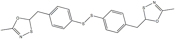 Bis[4-[(5-methyl-1,3,4-oxathiazol-2-yl)methyl]phenyl] persulfide 구조식 이미지