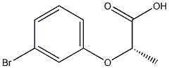 (2S)-2-(3-Bromophenoxy)propanoic acid Structure
