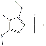 1-Methyl-2,5-bis(methylthio)-3-(trifluoromethyl)-1H-pyrrole Structure