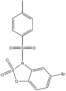 5-Bromo-3-[(4-methylphenyl)sulfonyl]-3H-1,2,3-benzoxathiazole 2,2-dioxide 구조식 이미지