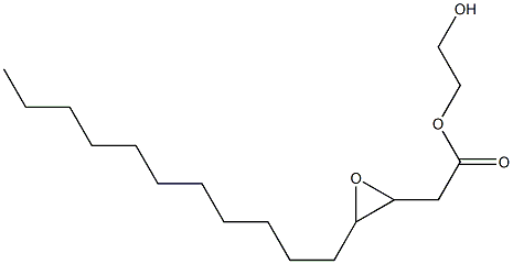 3,4-Epoxypentadecanoic acid 2-hydroxyethyl ester 구조식 이미지