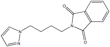 2-[4-(1H-Pyrazol-1-yl)butyl]-2H-isoindole-1,3-dione Structure