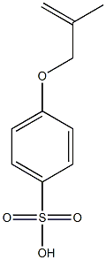 4-Methallyloxybenzenesulfonic acid 구조식 이미지