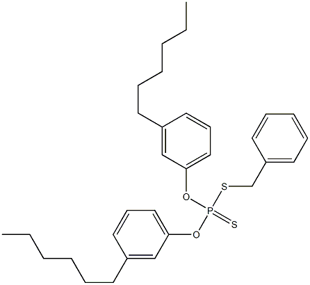 Dithiophosphoric acid O,O-bis(3-hexylphenyl)S-benzyl ester 구조식 이미지