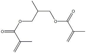 Bismethacrylic acid 2-methyl-1,3-propanediyl ester Structure