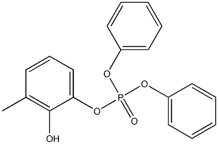 Phosphoric acid (2-hydroxy-3-methylphenyl)diphenyl ester Structure