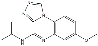 4-Isopropylamino-7-methoxy[1,2,4]triazolo[4,3-a]quinoxaline 구조식 이미지