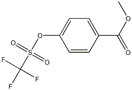 4-[(Trifluoromethyl)sulfonyloxy]benzoic acid methyl ester Structure