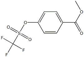 4-[(Trifluoromethyl)sulfonyloxy]benzoic acid methyl ester 구조식 이미지