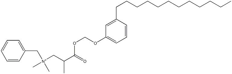 N,N-Dimethyl-N-benzyl-N-[2-[[(3-dodecylphenyloxy)methyl]oxycarbonyl]propyl]aminium Structure