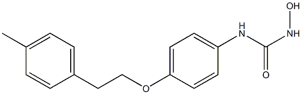 1-Hydroxy-3-[p-[2-(p-tolyl)ethoxy]phenyl]urea Structure