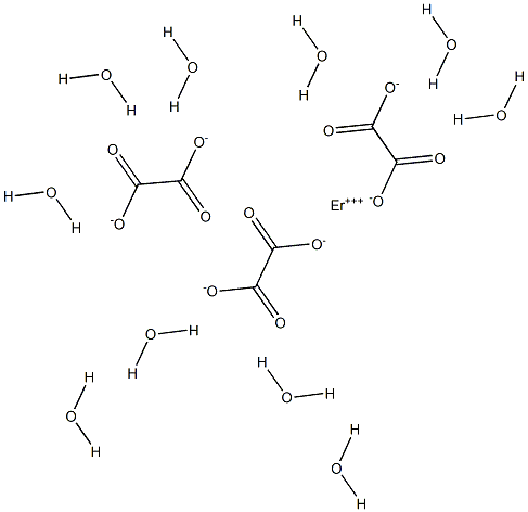 Erbium trioxalate decahydrate Structure