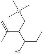 3-(Trimethylsilylmethyl)-2-methyl-1-hexen-4-ol Structure