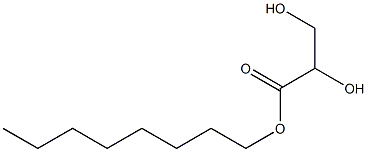 (+)-D-Glyceric acid octyl ester Structure