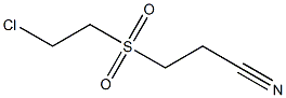 3-(2-Chloroethylsulfonyl)propiononitrile Structure