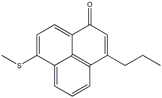 3-Propyl-7-methylthio-1H-phenalen-1-one Structure