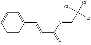 3-Phenyl-N-(2,2,2-trichloroethylidene)acrylamide 구조식 이미지