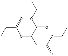 2-Propionyloxysuccinic acid diethyl ester Structure