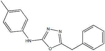 5-Benzyl-2-p-toluidino-1,3,4-oxadiazole Structure