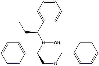 N-[(R)-2-Benzyloxy-1-phenylethyl]-N-[(1S)-1-phenylpropyl]hydroxylamine Structure