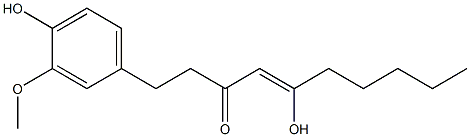 (6Z)-10-(4-Hydroxy-3-methoxyphenyl)-6-hydroxy-6-decen-8-one 구조식 이미지