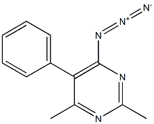 5-Phenyl-2,4-dimethyl-6-azidopyrimidine 구조식 이미지