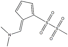 5-Dimethylaminomethylene-1-(methylsulfonylsulfonyl)-1,3-cyclopentadiene Structure