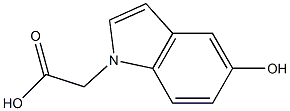 5-Hydroxy-1H-indole-1-acetic acid Structure