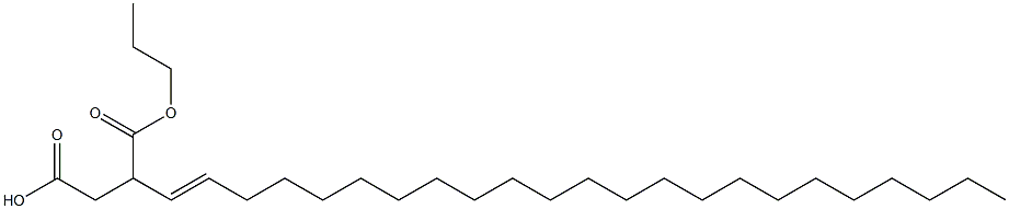 3-(1-Tricosenyl)succinic acid 1-hydrogen 4-propyl ester 구조식 이미지