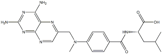 (2S)-2-[[4-[Methyl[(2,4-diaminopteridine-6-yl)methyl]amino]benzoyl]amino]-4-methylpentanoic acid Structure