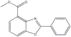 2-Phenylbenzoxazole-4-carboxylic acid methyl ester Structure