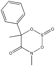 4,6-Dimethyl-6-phenyl-4H-1,3,2,4-dioxathiazin-5(6H)-one 2-oxide Structure