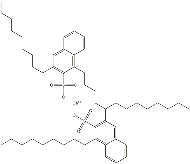 Bis(1,3-dinonyl-2-naphthalenesulfonic acid)calcium salt Structure