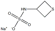 Thietane-3-ylsulfamic acid sodium salt Structure