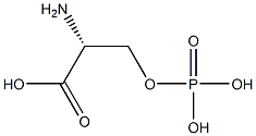 (R)-2-Amino-3-(phosphonooxy)propanoic acid 구조식 이미지