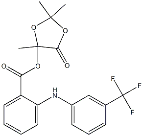 2-[(3-Trifluoromethylphenyl)amino]benzoic acid 2,2,5-trimethyl-4-oxo-1,3-dioxolan-5-yl ester Structure