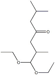 1,1-Diethoxy-2,6-dimethyl-4-heptanone Structure