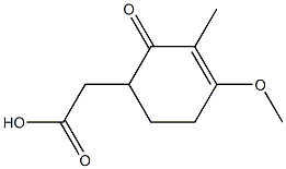 3-Methyl-4-methoxy-2-oxo-3-cyclohexenyl=acetate 구조식 이미지