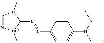 5-[[4-(Diethylamino)phenyl]azo]-1,4-dimethyl-1H-1,2,4-triazol-1-ium 구조식 이미지