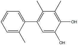 5,6-Dimethyl-4-(2-methylphenyl)benzene-1,2-diol 구조식 이미지